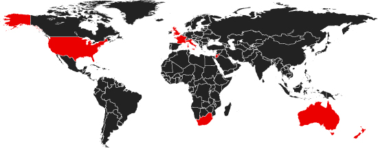 Magic Mobility - Global Distributors Map Magic Mobility - Global Distributors Map