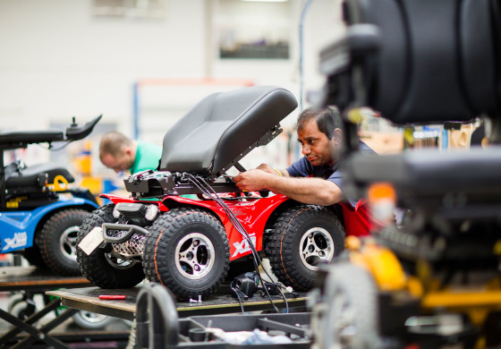 Extreme X8 in the Factory - Magic Mobility Wheelchairs