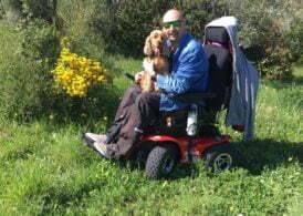 Wheelchair user Henry in his Magic Mobility powerchair