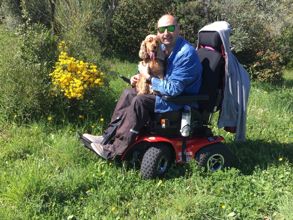 Wheelchair user Henry in his Magic Mobility powerchair