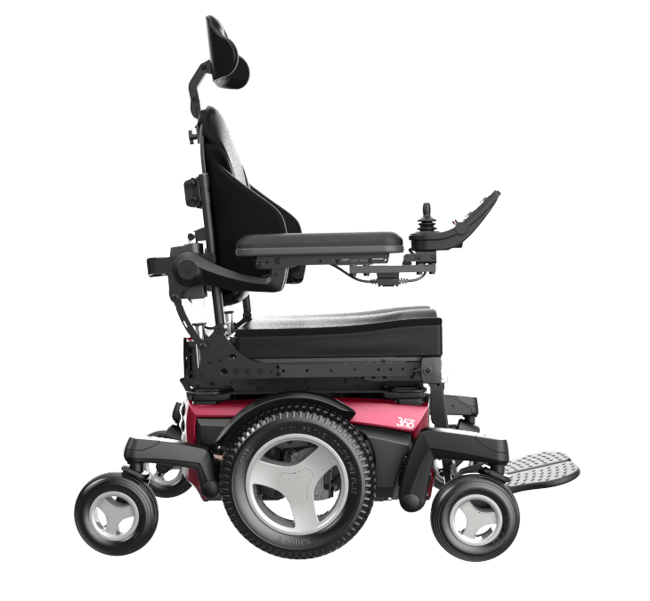 360 urban richgarnet black silver wheelchair