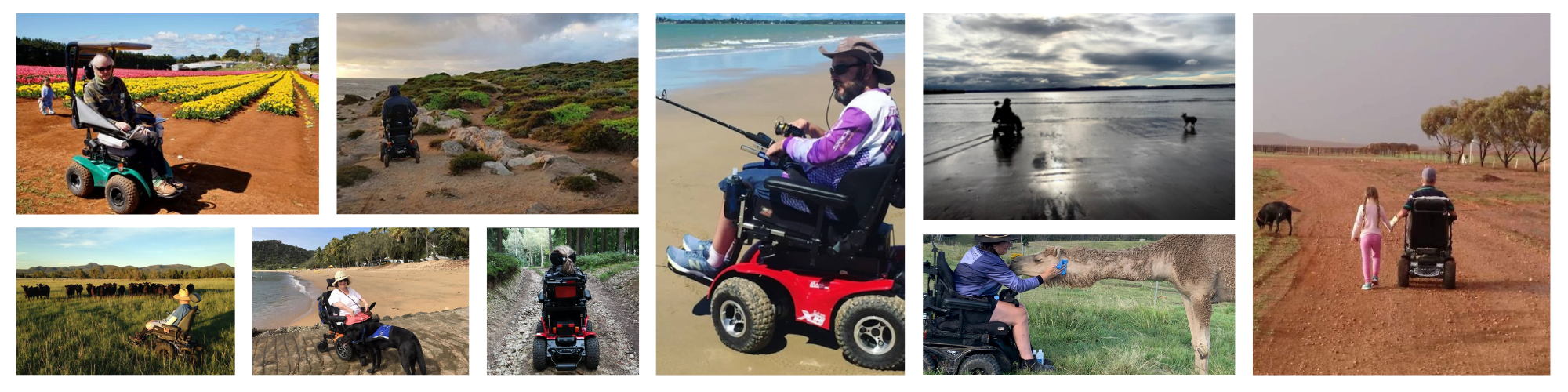 Magic Mobility All Terrain powerchairs.