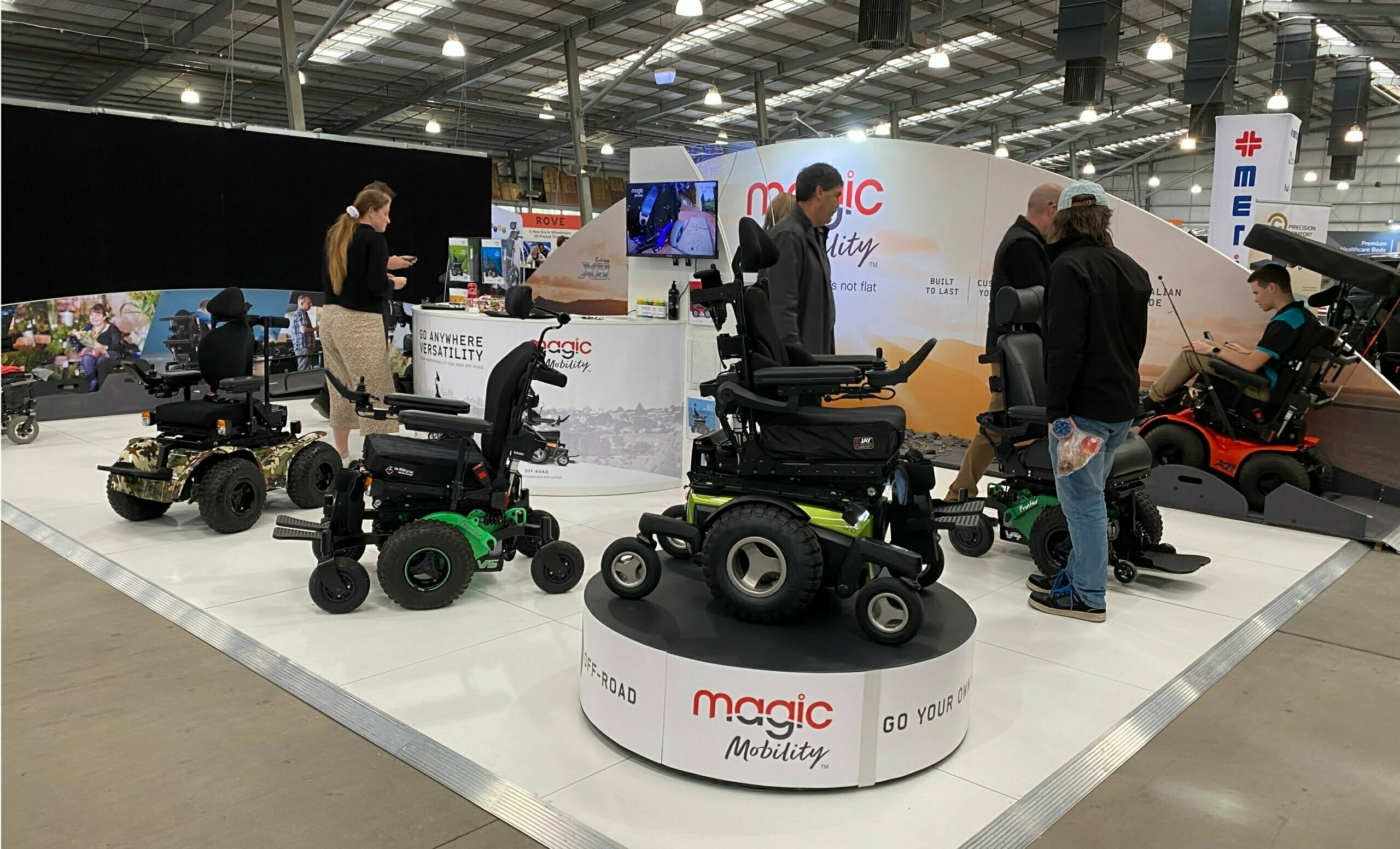 Find Magic Mobility at ATSA in May. Image shows our stand in 2021