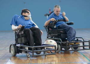 Soccer is a great sport for powerchair users.