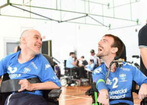 Powerchair soccer is a favourite sport for Magic Mobility powerchair users