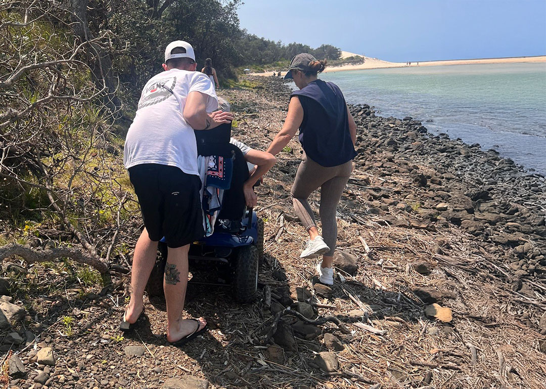Ken recently set out in his new Magic Mobility Extreme X8 to the beach opposite his family holiday house on Australia’s east coast.