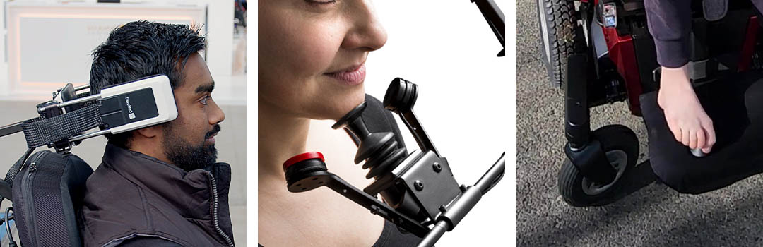 Magic Mobility offers several alternative head and foot-controlled options for their powerchairs.