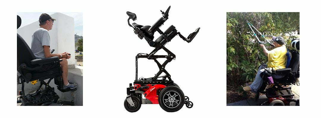One powerchair feature often mentioned by Magic Mobility users as most life-enabling are the seat lift and tilt functions. There are many reasons why being able elevate upwards is a huge advantage in working life.