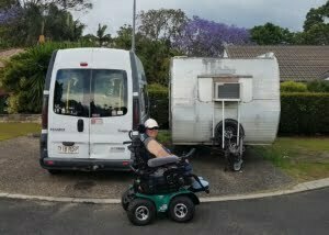 Sue in her new Magic Mobility Extreme X8 allows her to care for her grandchildren