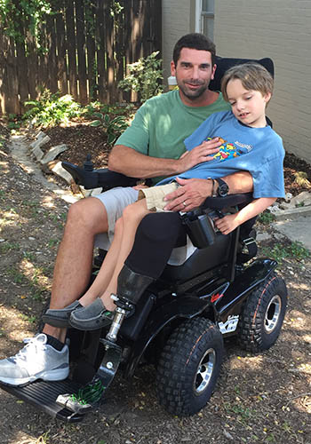 Brian, Disabled Veteran, TX in her Magic Mobility Extreme X8