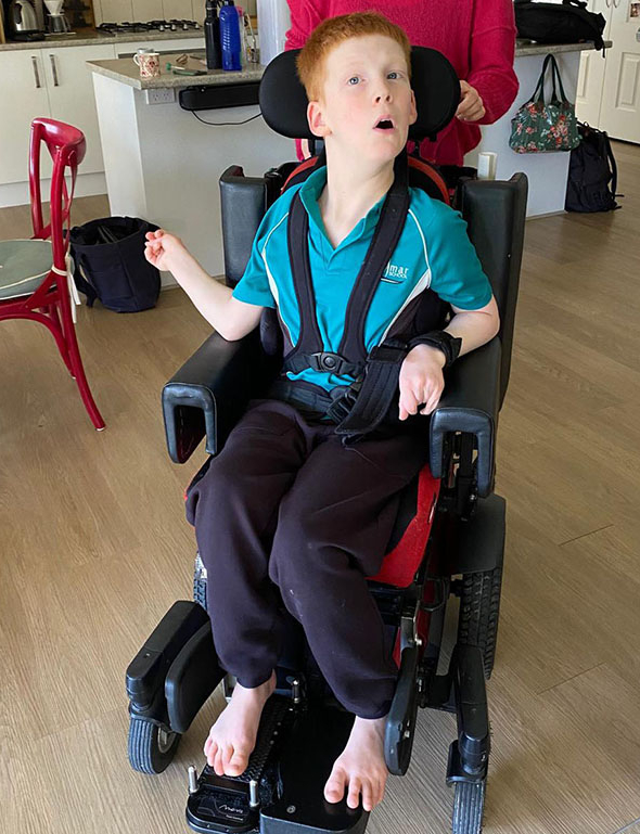 A customised wheelchair from Magic Mobility has changed life for Xabian who was born with an undiagnosed condition that severely limits his mobility.