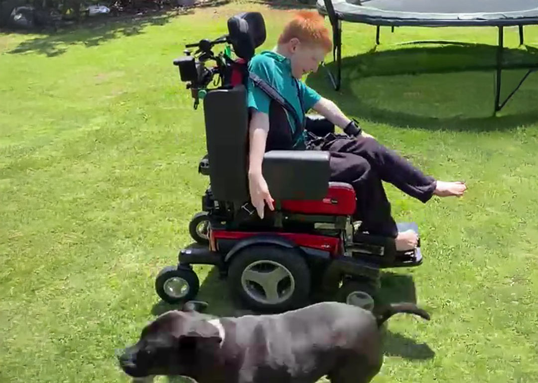 Xabian benefits from deep, soft, customised padding on his Magic Mobility 360