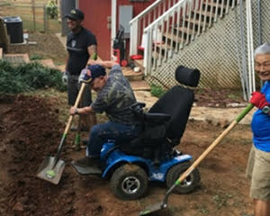 Michael is a US Army veteran who has his dignity restored thanks to his powerchair