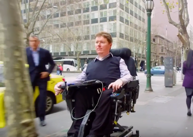 Mark and his powerchair