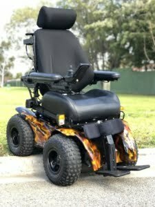 The Extreme X8 powerchair handles stairs and kerbs with ease.