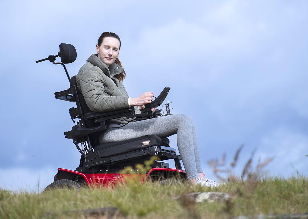 Cruising in the Magic Mobility XT2 in the hills above Melbourne.