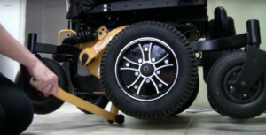 electric wheelchair wheel change