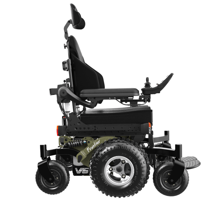 armygreen black silver wheelchair