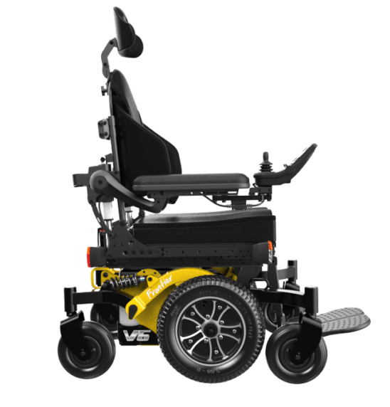sunriseyellow black silver wheelchair